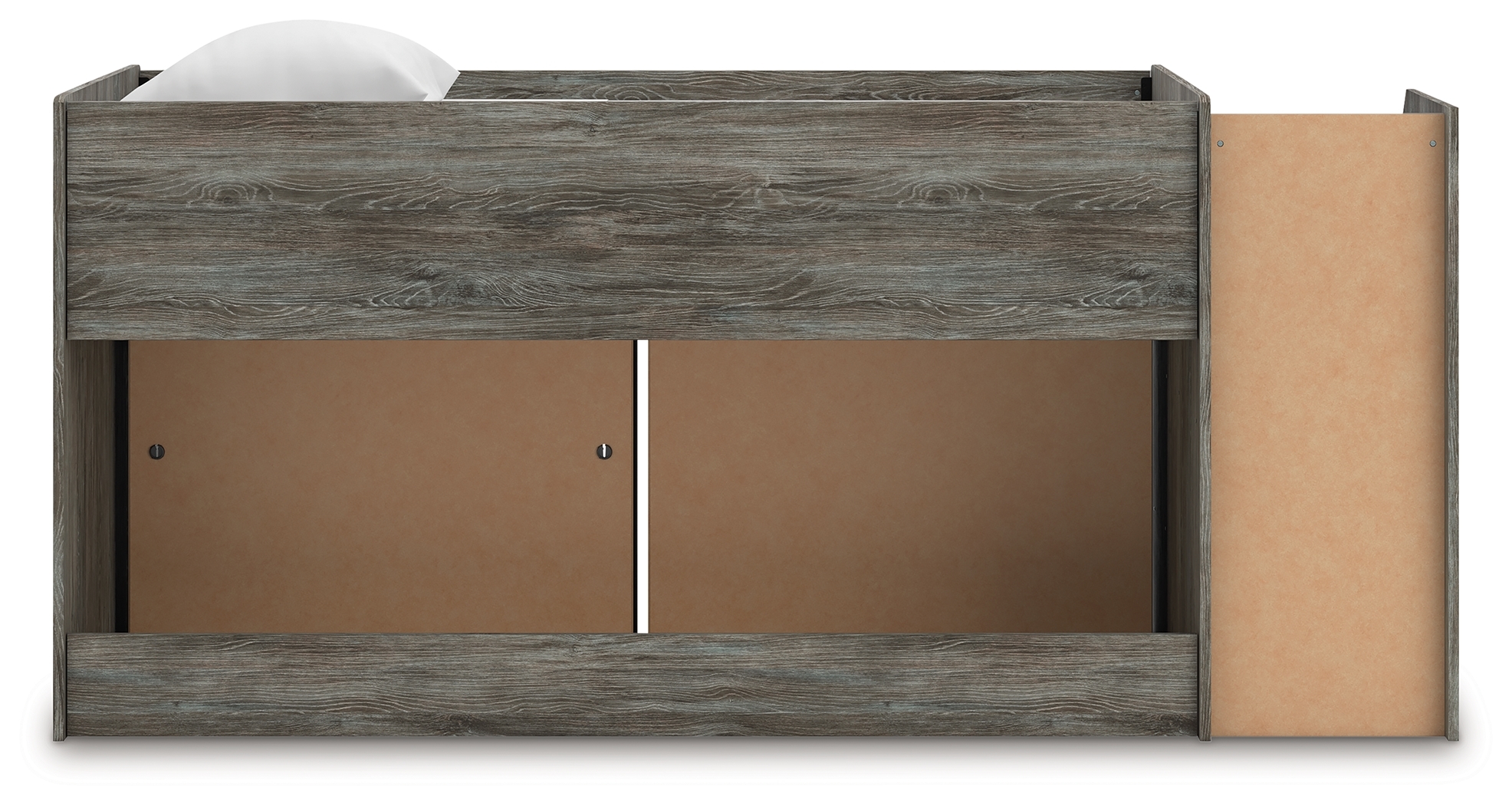 Signature Design by Ashley Frandern Twin Loft Bed w/ Bookcase And Drawer Storage