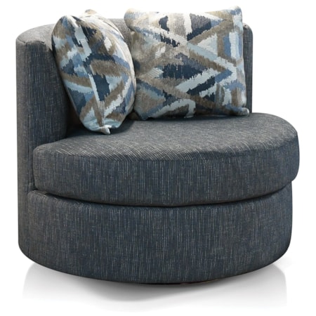 Swivel Barrel Chair