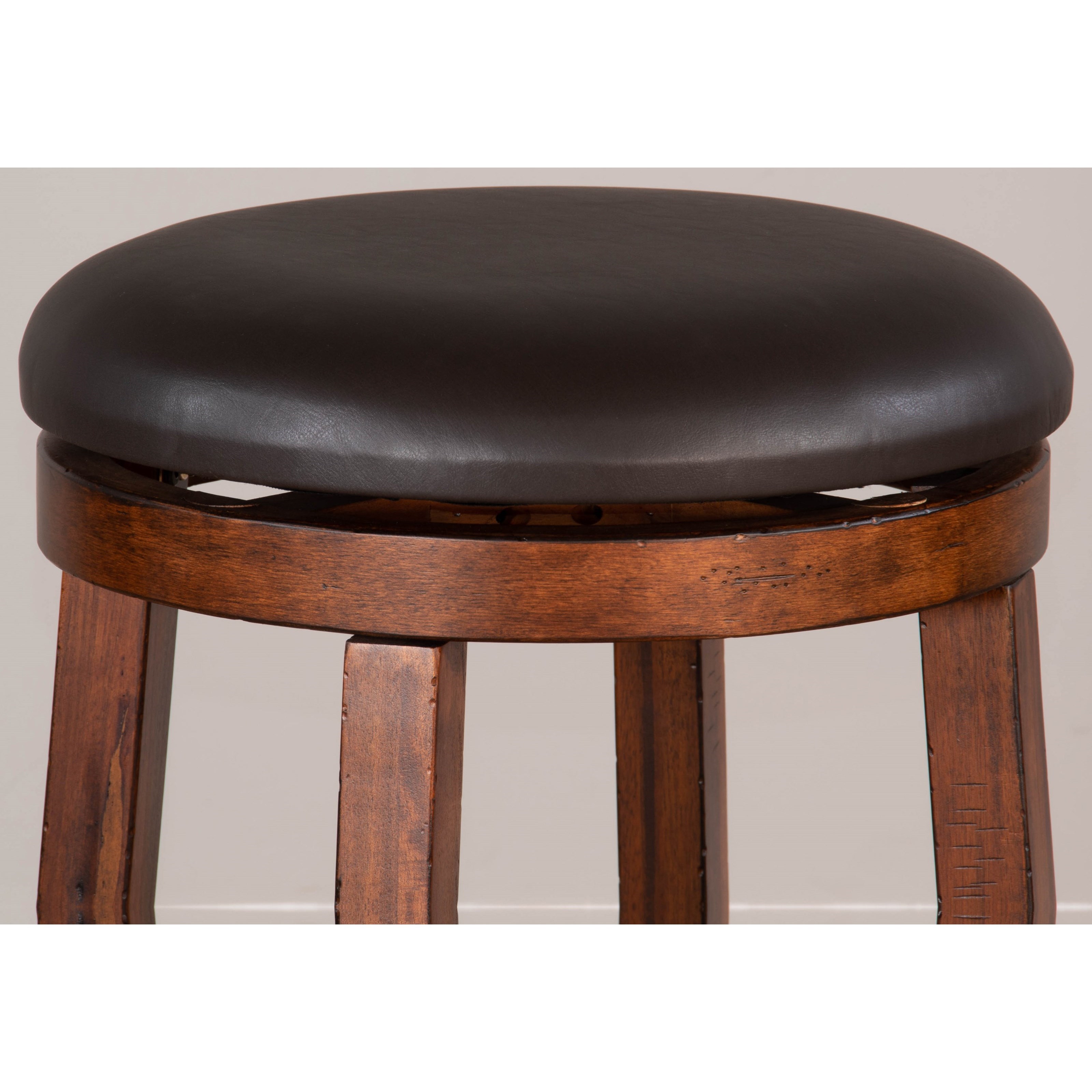 24"H Swivel Stool, Cushion Seat