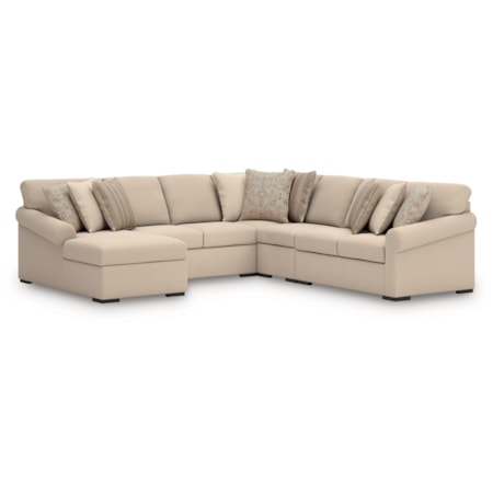5-Piece Sectional With Chaise
