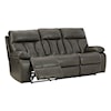 Signature Design by Ashley Willamen Reclining Sofa with Drop Down Table