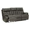 Signature Willamen Reclining Sofa with Drop Down Table