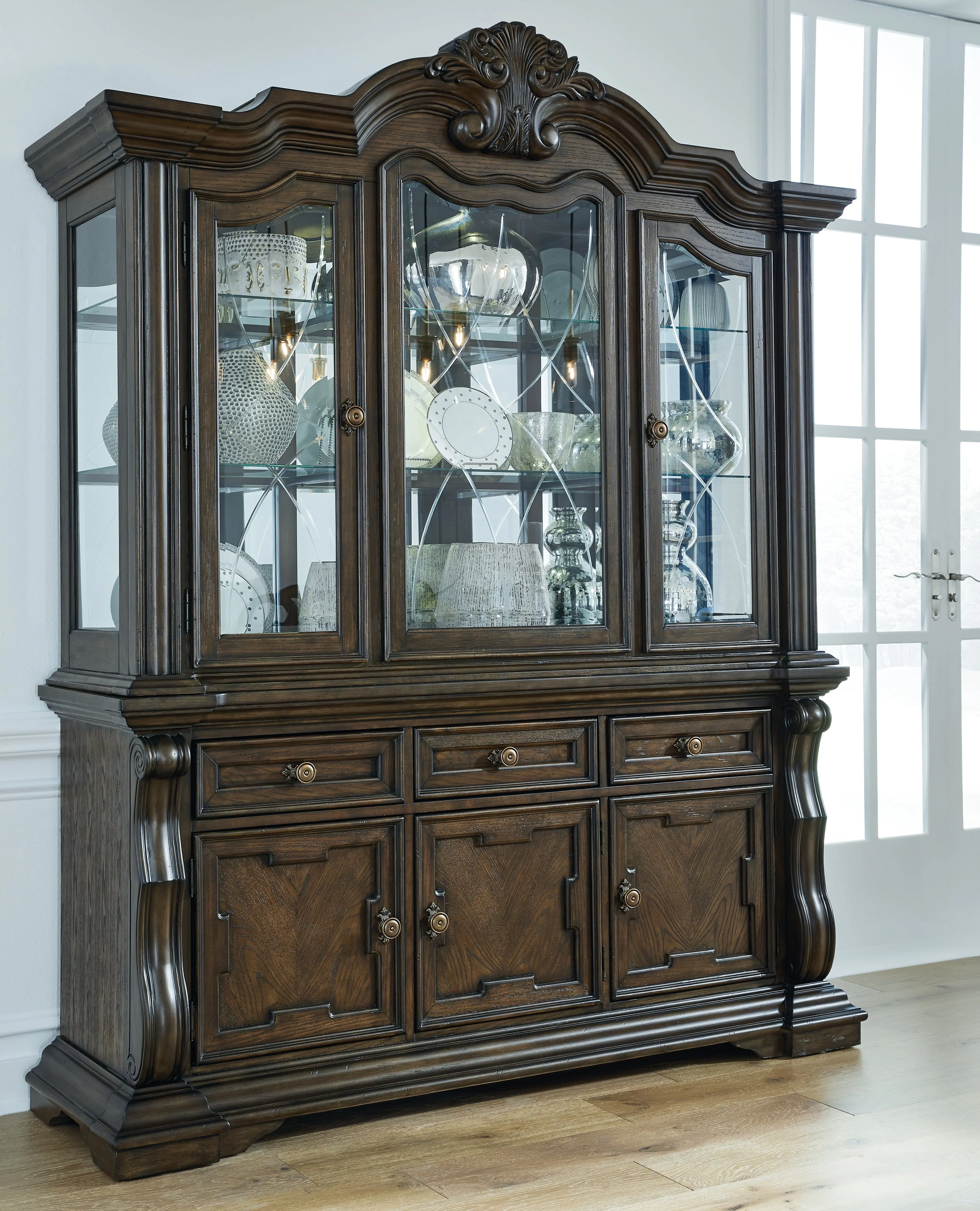 Ashley furniture　コーヒーテーブル　丸脚　輸入家具　アンティーク Ashley furniture コーヒーテーブル 丸脚 輸入家具 アンティーク