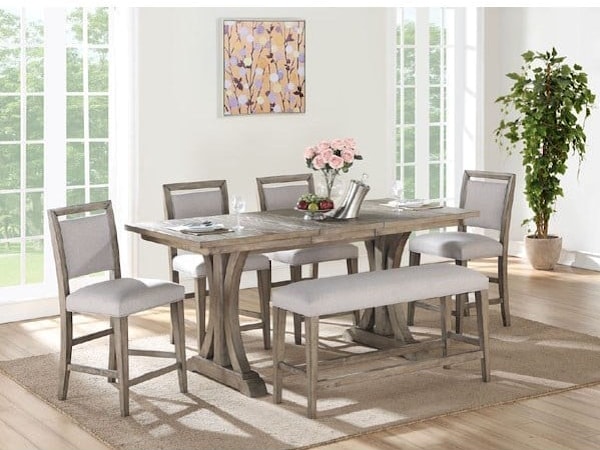 6-Piece Counter-Height Dining Set