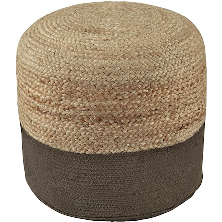 Sweed Valley Natural/Charcoal Pouf
