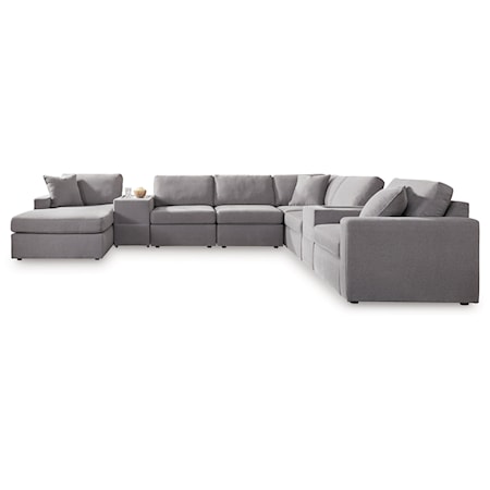 8-Piece Sectional With Chaise