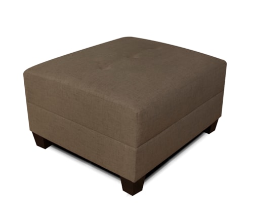 Mid-Century Modern Ottoman with Tapered Legs