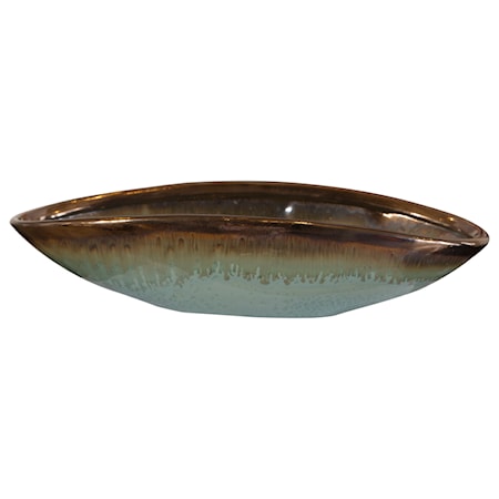 Iroquois Green Glaze Bowl