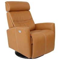 Large Swivel Power Recliner with Adjustable Headrest