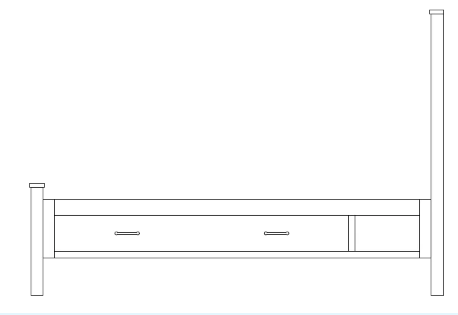 Twin Supreme Pedestal Bed