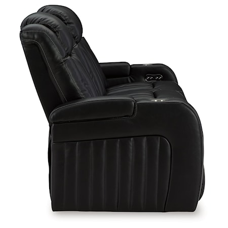 Pwr Rec Sofa With Adj Headrest