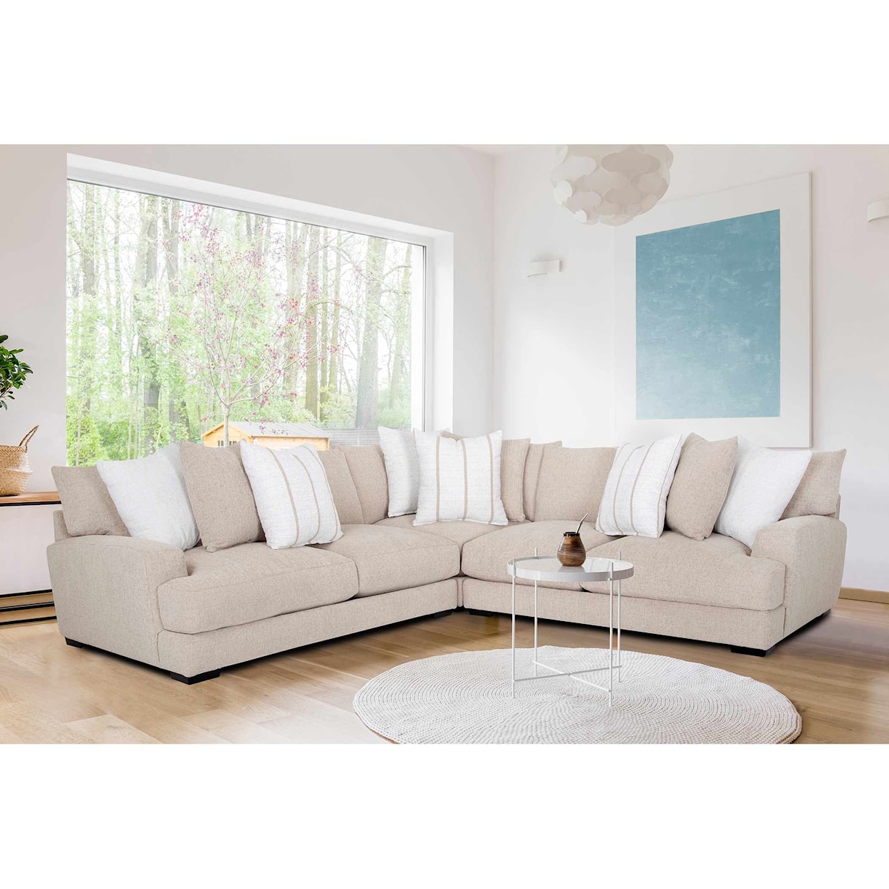 Franklin 809 Shay 3-Piece Sectional Sofa