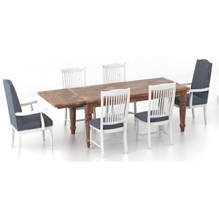 Customizable 7-Piece Dining Table Set