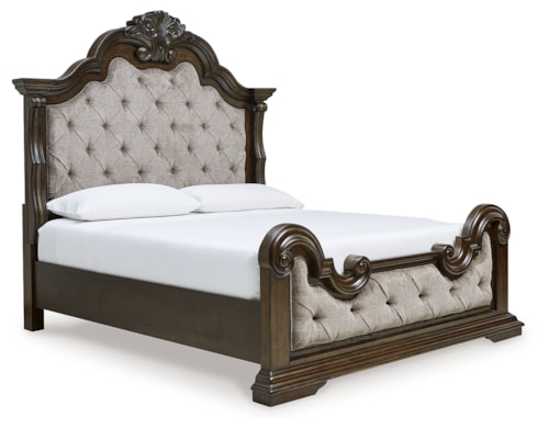 Traditional King Upholstered Bed