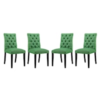 Dining Chair Fabric Set of 4