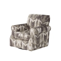 Swivel Chair with Rolled Arms