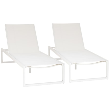 2-Piece Outdoor Chaise Set