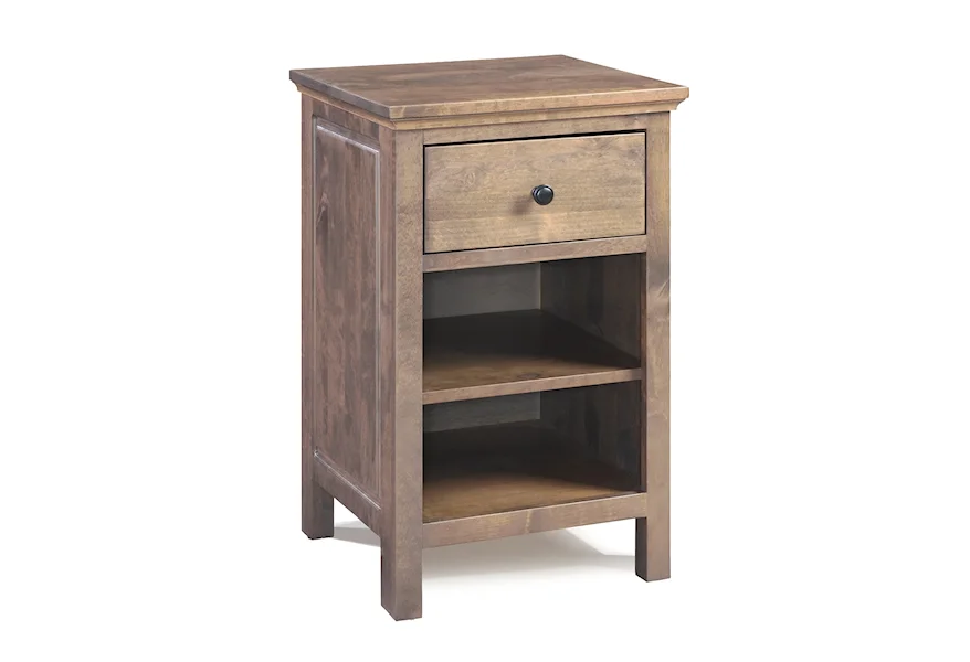 Heritage 1-Drawer Night Stand by Archbold Furniture at Gill Brothers Furniture & Mattress