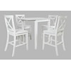 Jofran Eastern Tides 5 Piece Counter Table and Stool Set