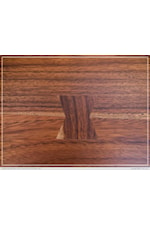 International Furniture Direct Parota King Platform Bed with Wrought Iron Detail