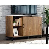 Contemporary Entertainment Credenza with Concealed Storage