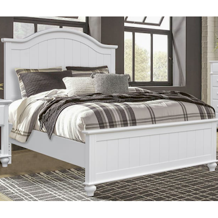 Queen Arched Panel Bed