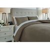 Signature Design by Ashley Bedding Sets Queen Eilena Taupe Comforter Set