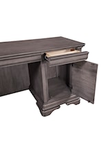 Aspenhome Sinclair Traditional L-Shaped Desk with Outlets