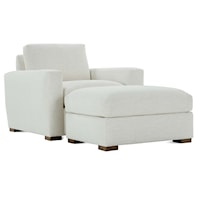 Contemporary Chair and Ottoman