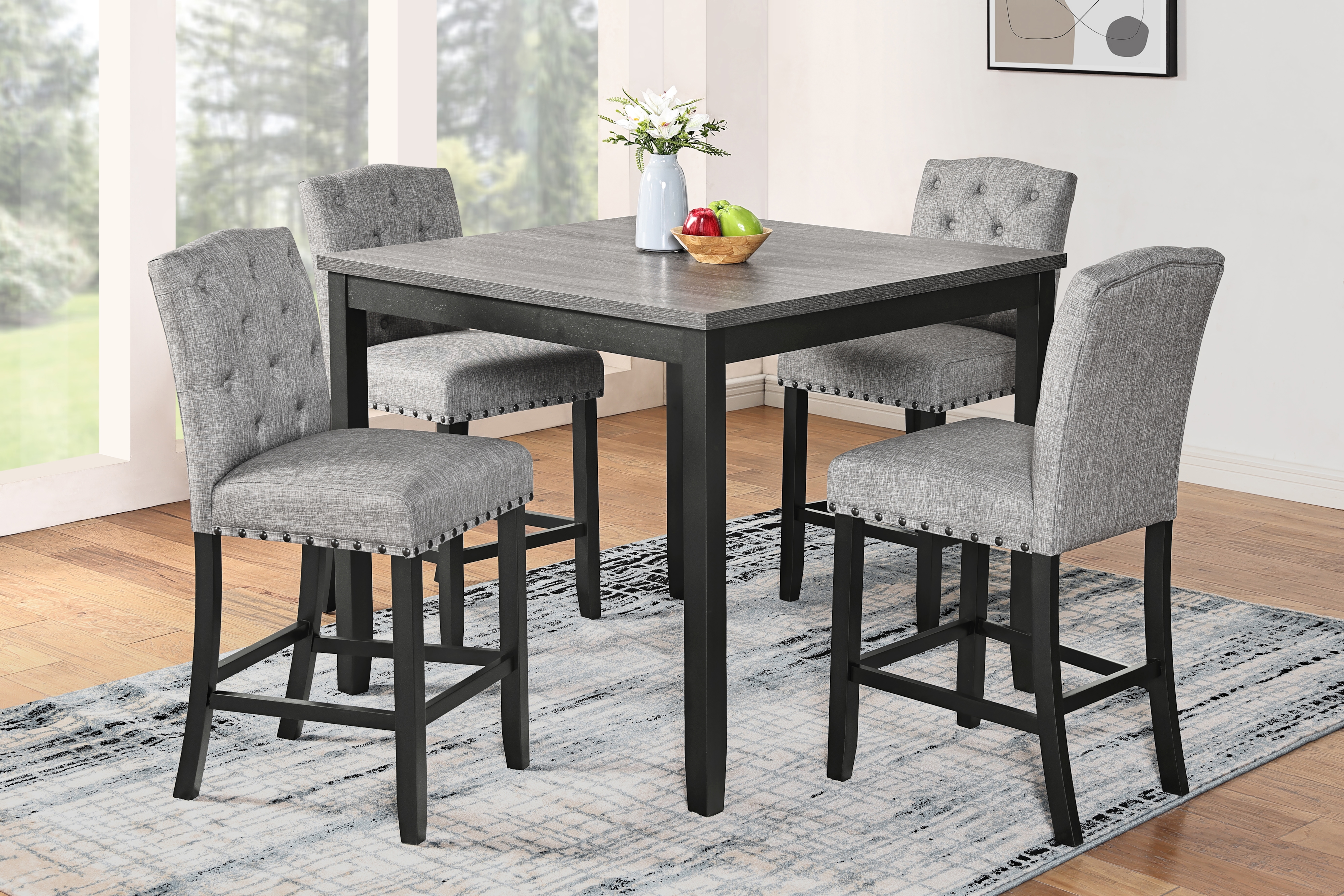 5-Piece Counter-Height Dining Set