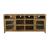 Transitional Console with Storage Shelves