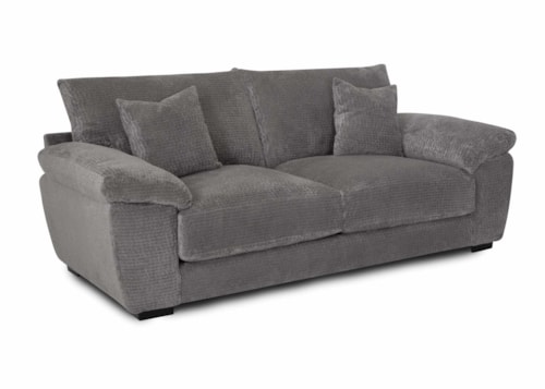 Casual Two-Seat Sofa with Pillow Arms