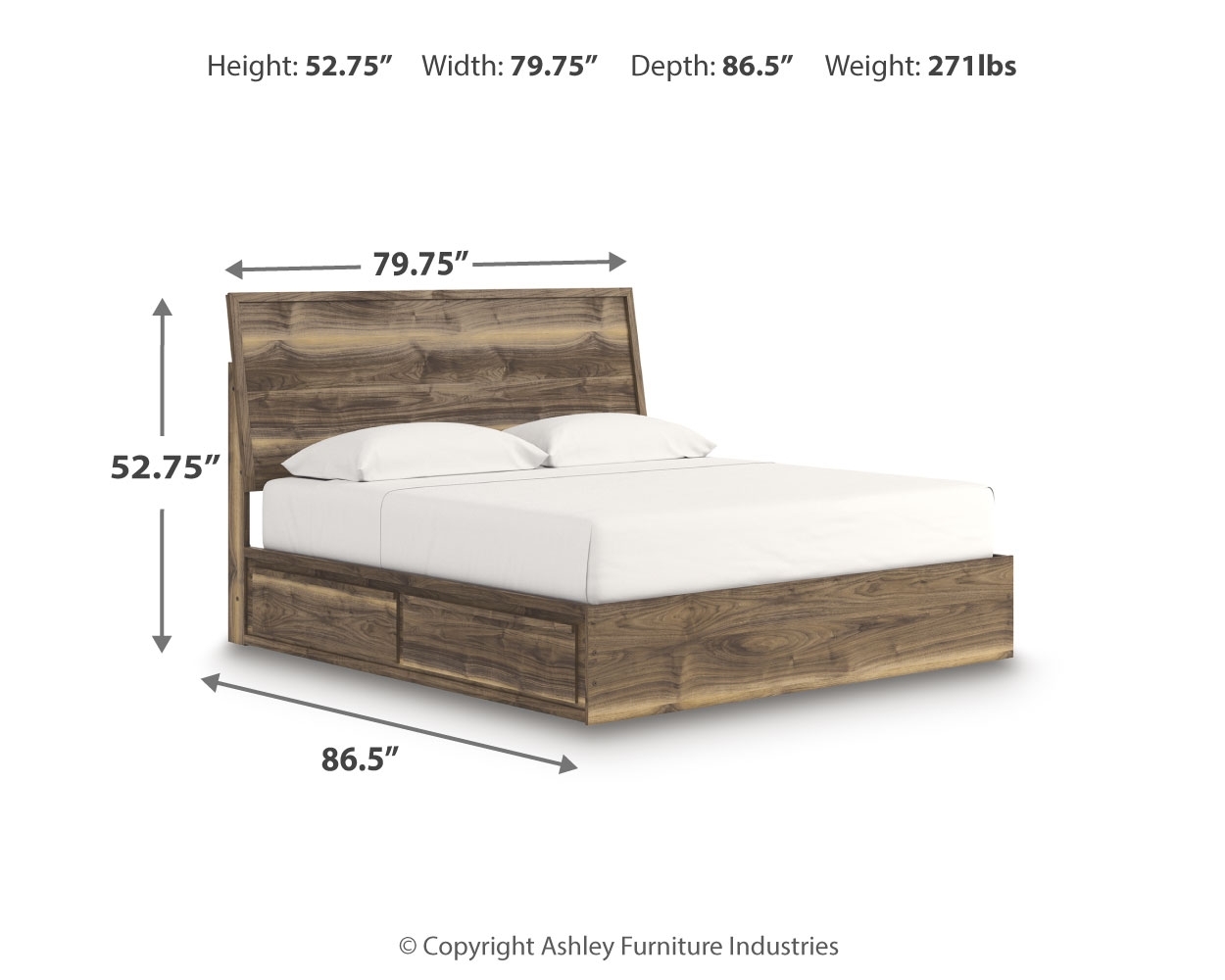 Signature Design by Ashley Zadilyn King Panel Bed