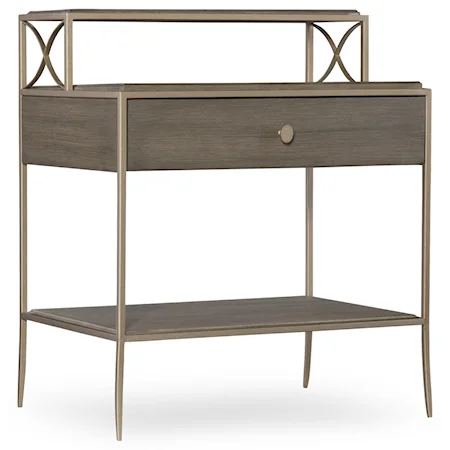 1-Drawer Leg Nightstand