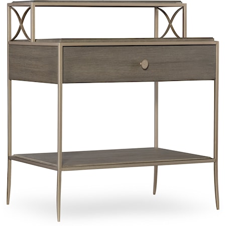 1-Drawer Leg Nightstand