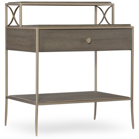1-Drawer Leg Nightstand