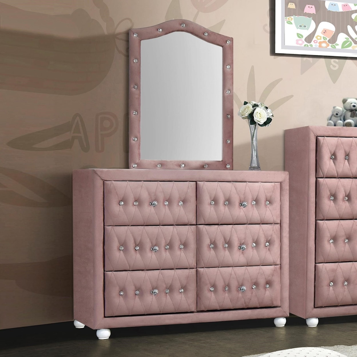 Acme Furniture Reggie Dresser and Mirror Set