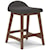 Signature Design by Ashley Lyncott Counter Height Bar Stool in Gray Fabric