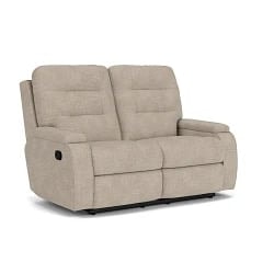 Casual Biscuit Back Reclining Loveseat
