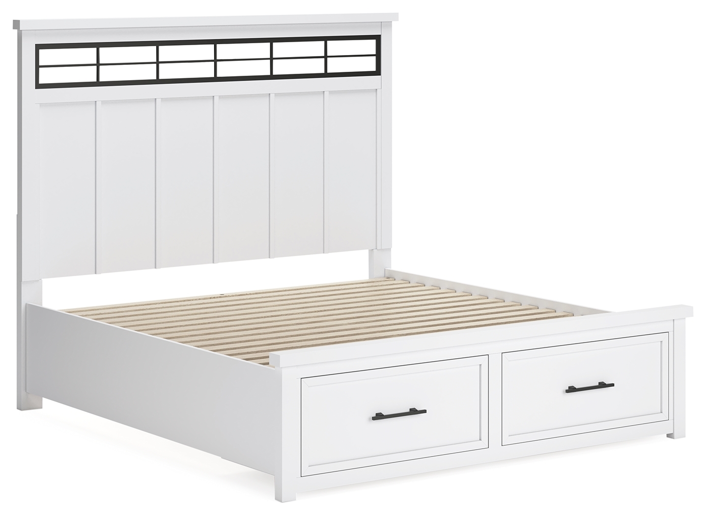 King Panel Storage Bed