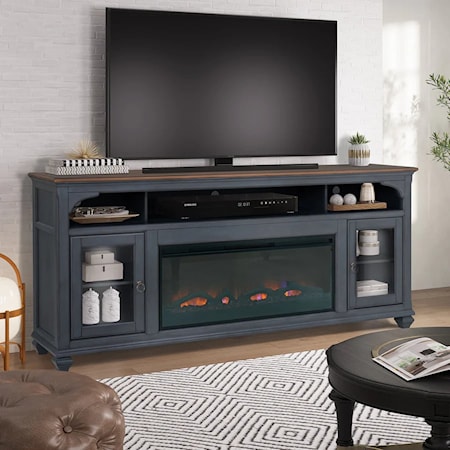 86&quot; Fireplace TV Stand