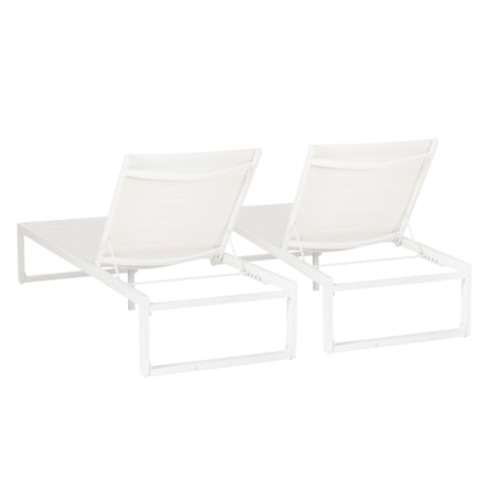 2-Piece Outdoor Chaise Set