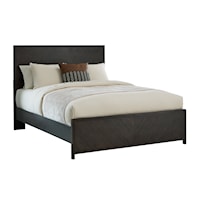 Transitional King Panel Bed