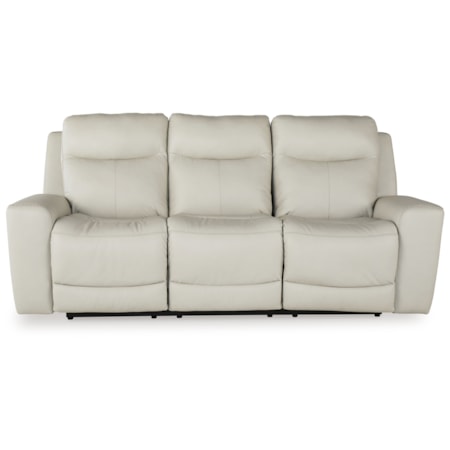 Pwr Rec Sofa With Adj Headrest