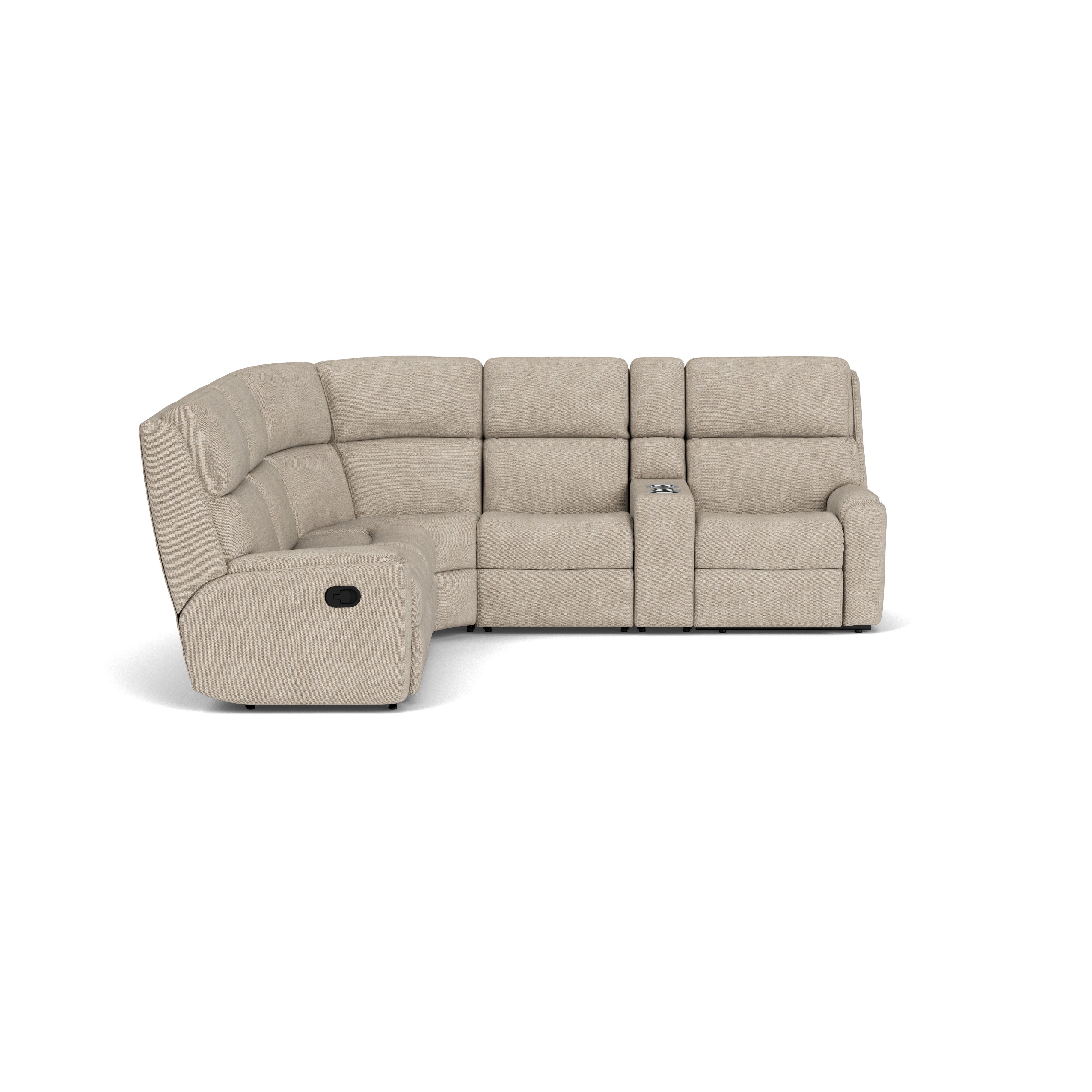6 Piece Manual Reclining Sectional