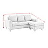 Elements International 409 Chaise Sofa