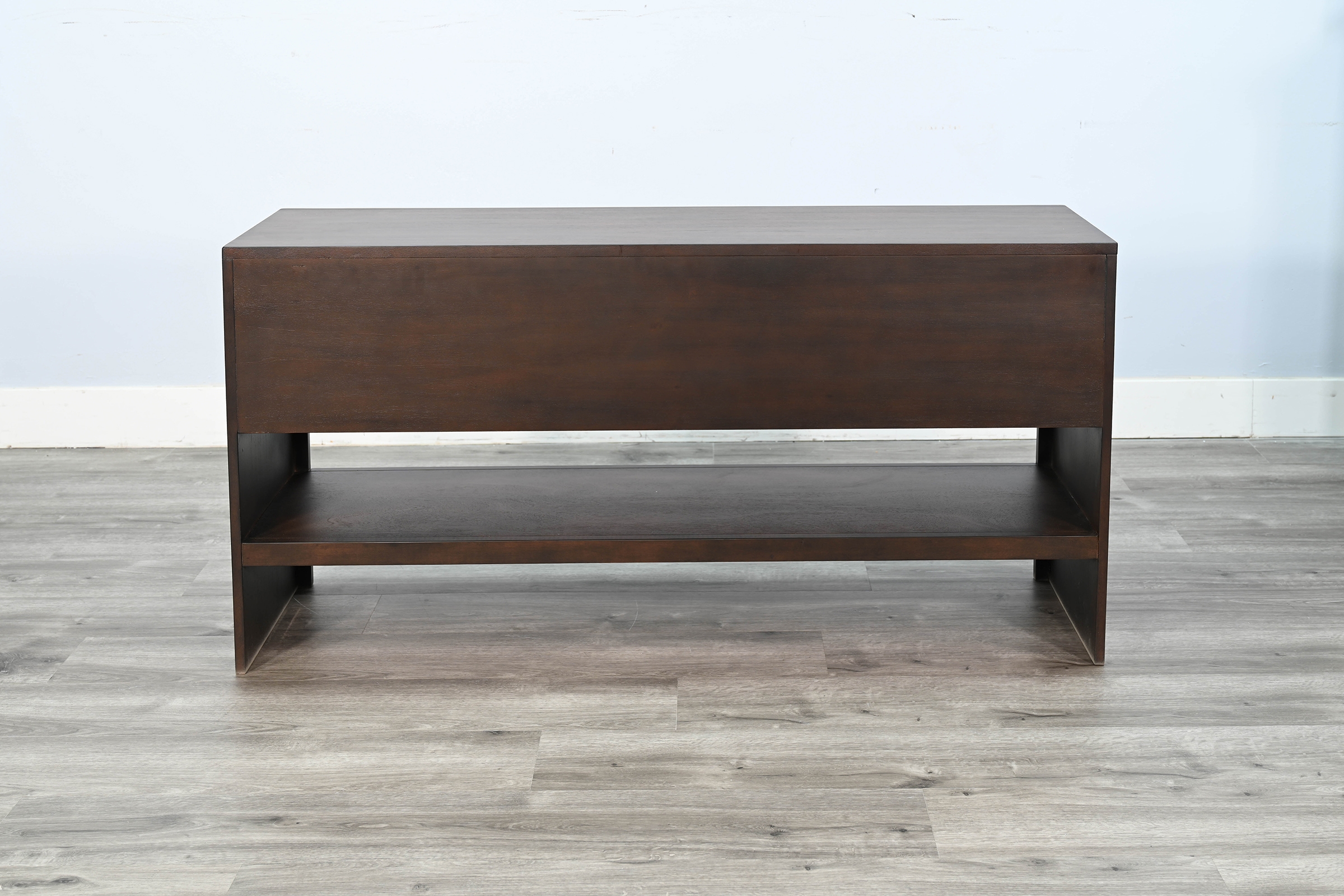 Sofa Table with Sliding Door