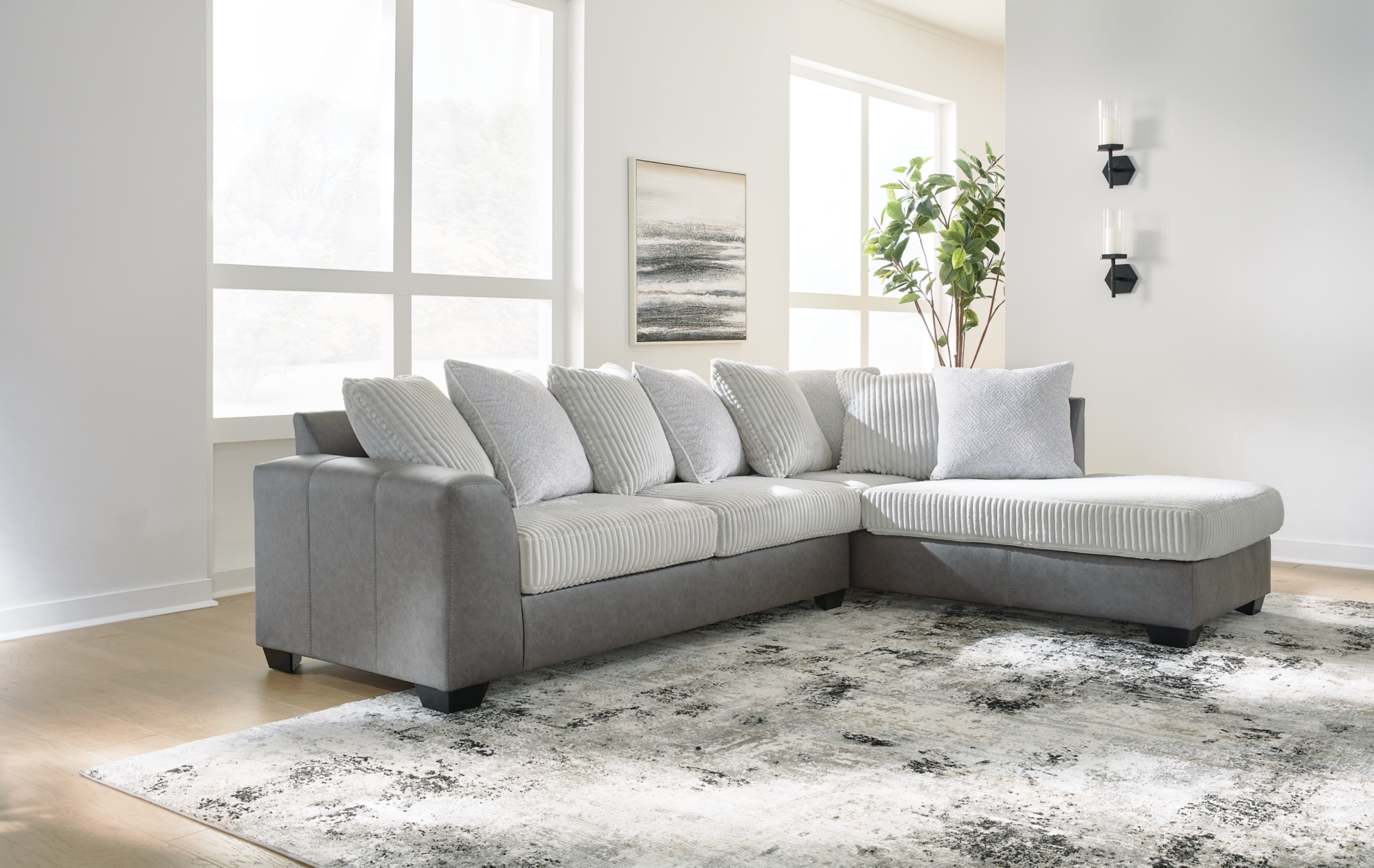 2-Piece Sectional With Chaise