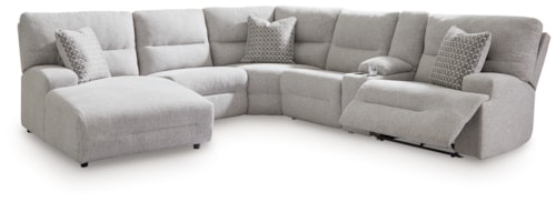 6-Piece Power Reclining Sectional With Chaise