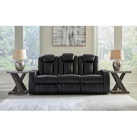 Pwr Rec Sofa With Adj Headrest